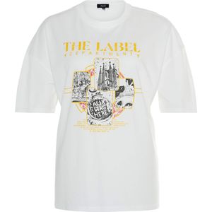 Alix The Label T-shirt wit (Maat: L) - Tekst - Halslijn: Ronde hals,