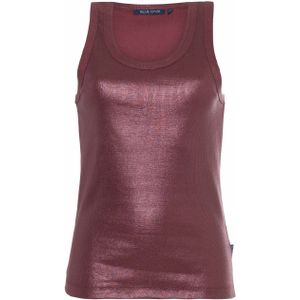 Summum Woman Top bordeaux (Maat: XS) - GlitterMetallic - Halslijn: Ronde hals,