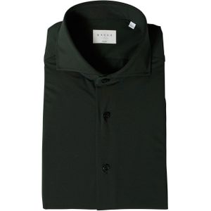 Xacus Heren overhemd lange mouw groen (Maat: 44) - Effen