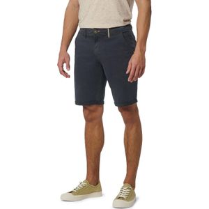 No Excess Short Chino Garment Dyed Twill Stre korte broek blauw (Maat: 34)
