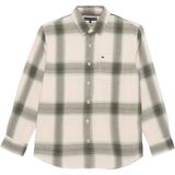 TOMMY HILFIGER - Overhemd - Lichtbeige - Geruit - Lange Mouw