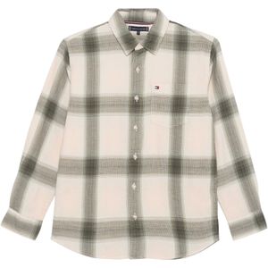 TOMMY HILFIGER - Overhemd - Lichtbeige - Geruit - Lange Mouw