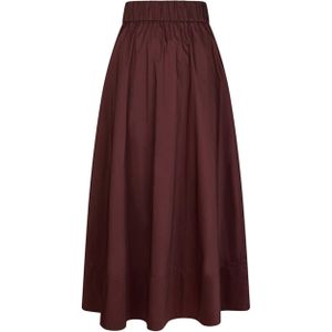 Neo Noir Dames rok bordeaux (Maat: 38) - Effen