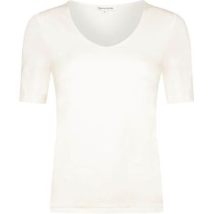 Tramontana T-shirt ecru (Maat: 3XL) - Effen - Halslijn: V-hals,
