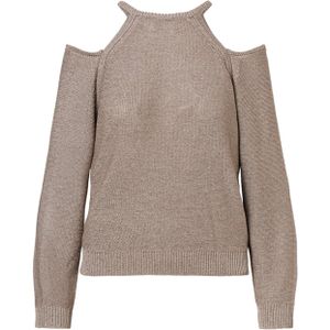 Beaumont - Debby - Pullover - Chinchilla - Gebreid met Lurex - Split op de Rug