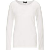 Monari Dames longsleeve ecru (Maat: 36) - Effen - Halslijn: Ronde hals,