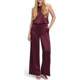 V by Vera Mont - Jumpsuit - Blauw - Elastische Materiaalmix - Mouwloos Design