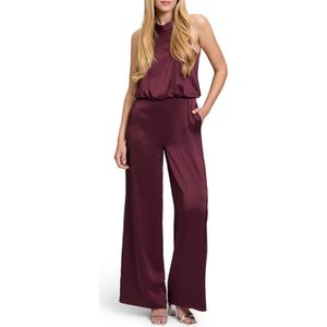 V by Vera Mont - Jumpsuit - Blauw - Elastische Materiaalmix - Mouwloos Design