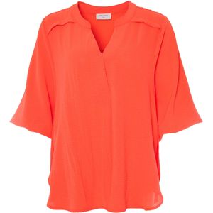 Freequent Blouse oranje (Maat: XL) - Halslijn: V-hals,