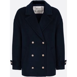 Giacomo Dames jas blauw (Maat: M) - Effen