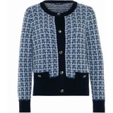 golléhaug - Vest - Licht Blauw - Ronde Hals - Ruitjes