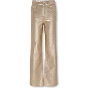 Only KOGJUICY WIDE METAL COATED broek goud (Maat: 152) - Glitter