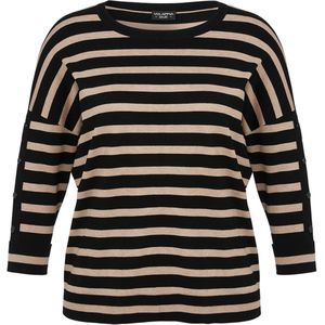 Via Appia Due - Top Lange Mouw - Zwart - 2514871