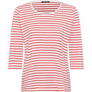 Olsen T-shirt rood (Maat: 40) - Streep - Halslijn: Ronde hals,