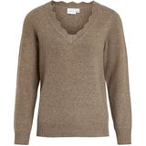 Vila - Nikolina - Trui - V-hals - Regular Fit - Lange Mouwen