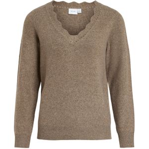 Vila - Nikolina - Trui - V-hals - Regular Fit - Lange Mouwen