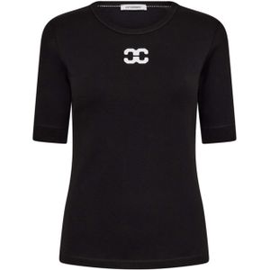 Co'Couture T-shirt zwart (Maat: XL) - Logo - Halslijn: Ronde hals,