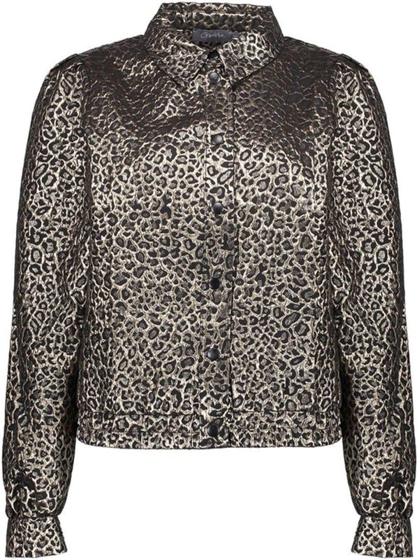 Geisha - 55704-20 - Damesjack - Gold/Black - Dierenprint
