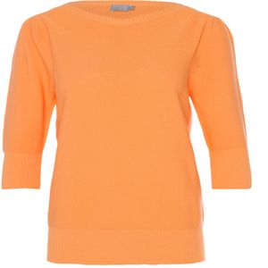 No man's land Sweater oranje (Maat: L) - Effen - Halslijn: Ronde hals,