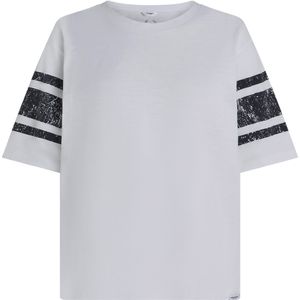 Penn & Ink N.Y. Dames t-shirt wit (Maat: S) - Effen - Halslijn: Ronde hals,