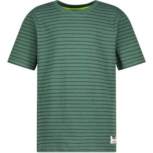 Vingino T-shirt groen (Maat: 140) - Streep - Halslijn: Ronde hals,