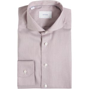 ETON Heren overhemd lange mouw bruin (Maat: 44)