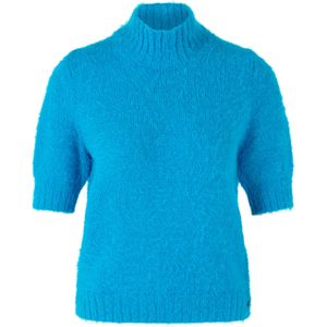 Marc Cain - Gebreide Pullover - Dames - Slim Fit - Opstaande Kraag - 1/2-Mouwen
