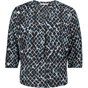 Betty & Co - Blouse met Print - Blauw - Dames