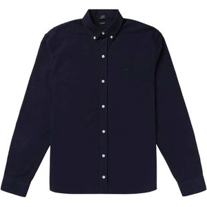 Denham Overhemd blauw (Maat: M) - Effen