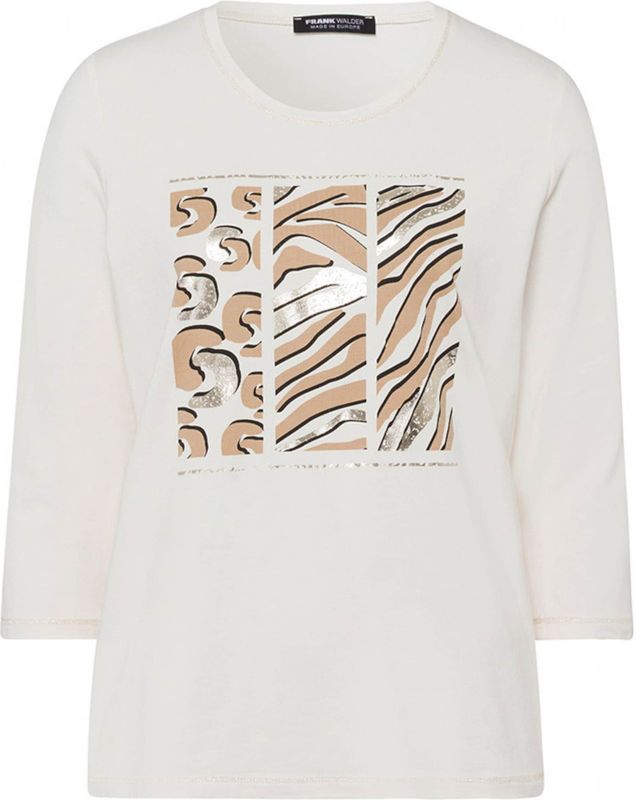 Frank Walder - W53110450 - Top - Zand - Lange Mouw