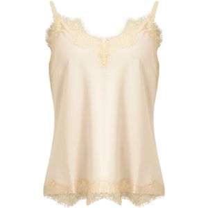 CC Heart Dames top beige (Maat: M) - Kant