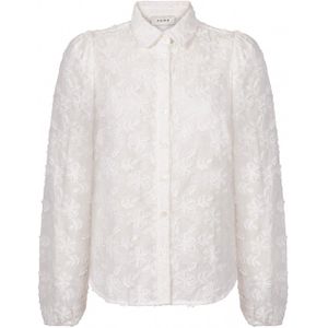 Aaiko Blouse ecru (Maat: S) - Halslijn: Kraag,