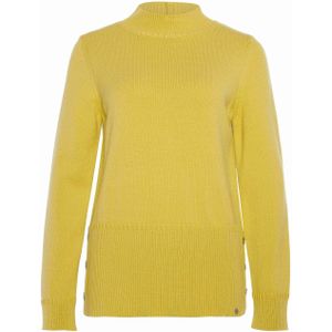 Golléhaug Trui groen (Maat: 36) - Effen - Halslijn: Opstaande kraag,