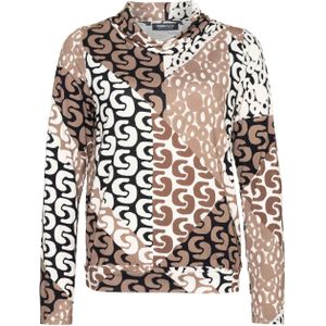 Frank Walder Dames longsleeve beige (Maat: 36) - Halslijn: Col,