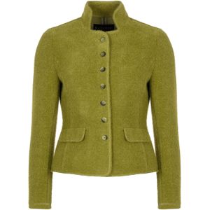 B Three Dames jas groen (Maat: 38) - Effen