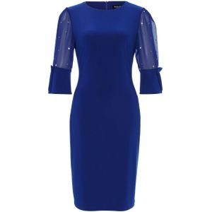 Frank Lyman Jurk blauw (Maat: 2XL) - Effen - Halslijn: Ronde hals,