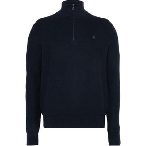 Ralph Lauren Trui blauw (Maat: XL) - Effen - Halslijn: Opstaande kraag,