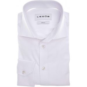Ledub Heren overhemd extra lange mouw wit (Maat: 39) - Effen