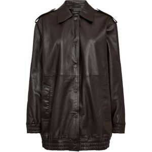 Cph Muse Dames jas bruin (Maat: L-XL) - Effen