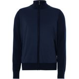 Bugatti - Vest - Marine - Regular Fit - Met Opstaande Kraag en Ritszakken