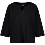 Zwart Bikini - Zonder Capuchon - Ronde Hals - 3/4-Mouwen