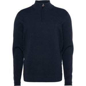 Blue Industry - Trui met Rits - Blauw - Pullover - Opstaande Kraag met Rits