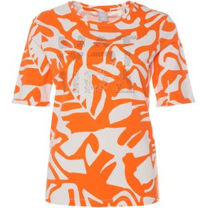 Rabe T-shirt oranje (Maat: 46) - Halslijn: Ronde hals,