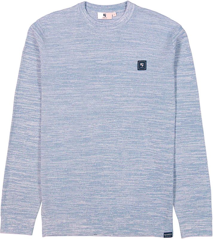 GARCIA - Gebreide Trui - Blauw - 100% Katoen