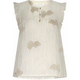 Nukus Top ecru (Maat: 2XL) - Halslijn: Ronde hals,