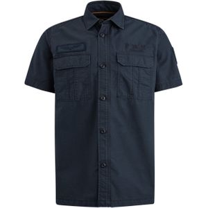 PME Legend Overhemd korte mouw blauw (Maat: XL) - Effen