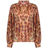 Geisha - Blouse - Ecoline Print - Bruin/Oranje