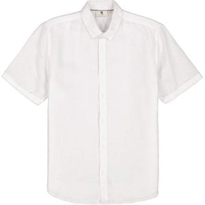Garcia Overhemd korte mouw wit (Maat: L) - Effen