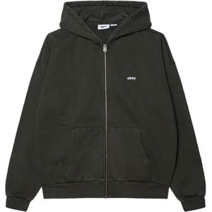 Obey Vest zwart (Maat: S) - Halslijn: Capuchon,