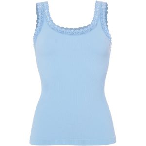 Tim & Simonsen - Frida Rib Top - Blauw - Dames Top